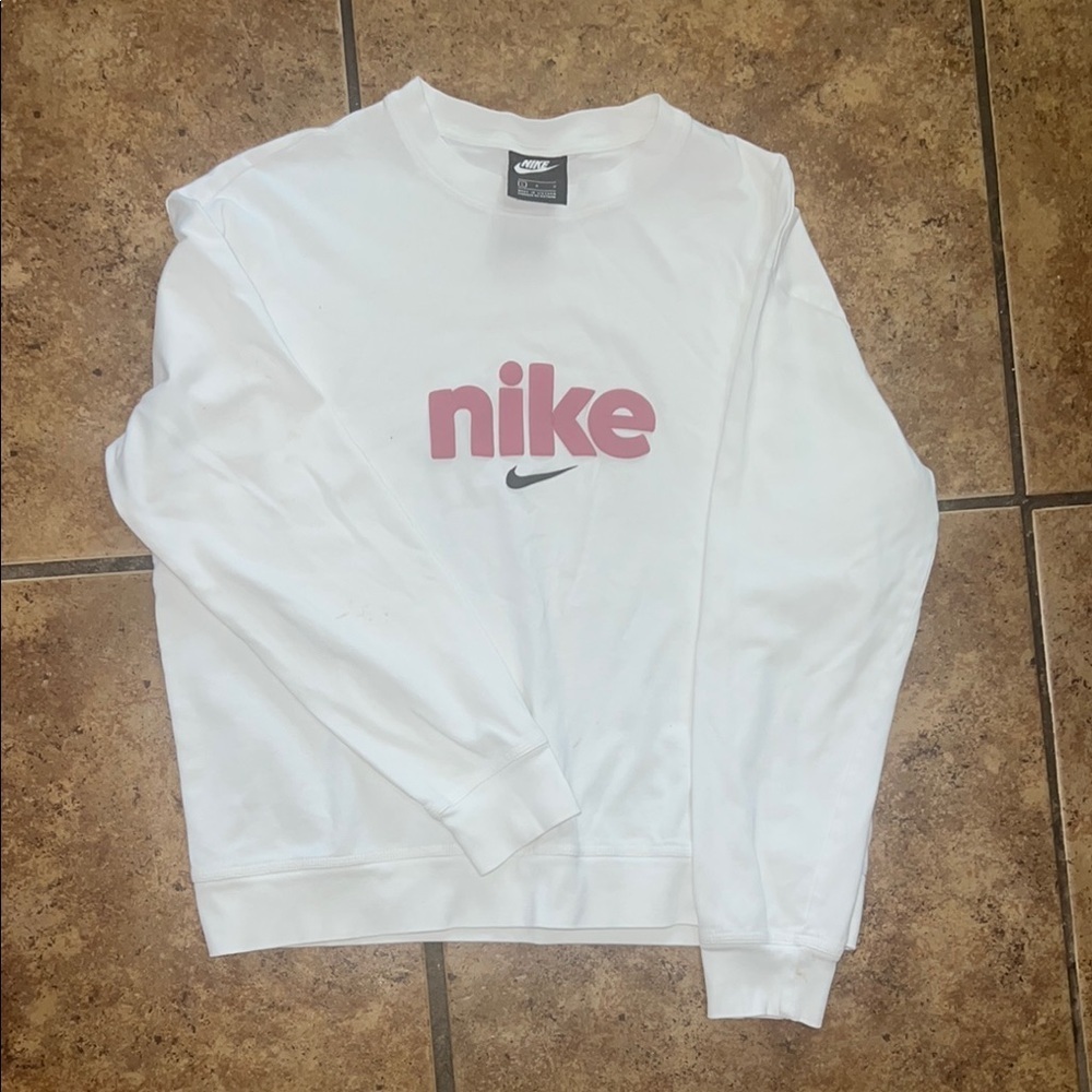 Nike White Crewneck Skirt Classic Style